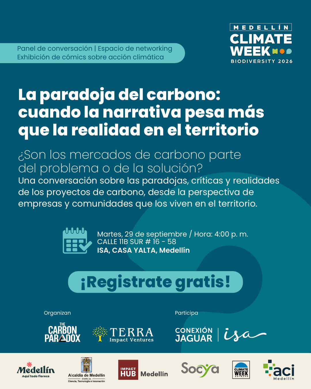 Invitation: The Carbon Paradox at Medellín Climate Week, September 29, 2026